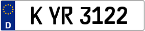 Trailer License Plate